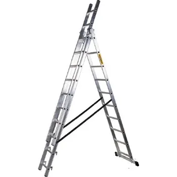 Žebřík J.A.D. Tools 7800 Žebřík 3x6 trojdílný 6 příček, výsuvný