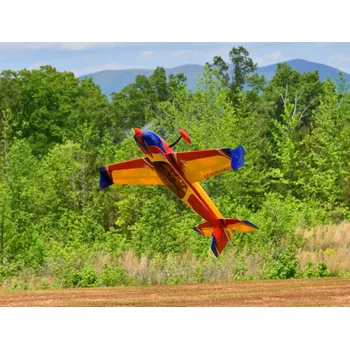 RC model letadla 48 Extra 300 EXP V2 - Červená/Modrá/Žlutá 1,21m