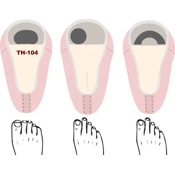 Vložka do bot TECH DANCE,OVALI gel - vsadka do špiček TH104, černá TH104 - S