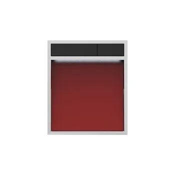 WC sada SANIT ovládací tlačítko LIS s osvětlením - ČERVENÁ / ČERNÁ