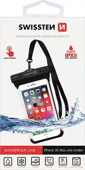 Pouzdro na mobilní telefon Swissten Waterproof Case 32900800 černé