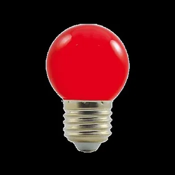 Žárovka LED G45 E27 1W 230V 60lm červená