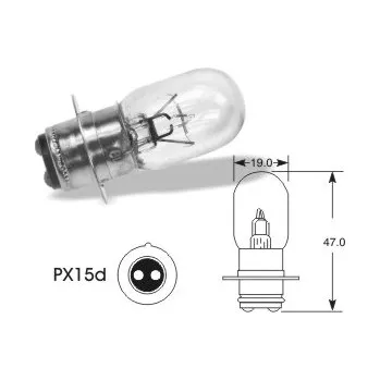 Autožárovka 12V 25-25W PX15D, ELTA