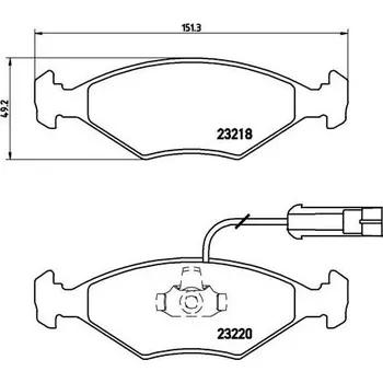 Brzdová destička Brembo P 23 056