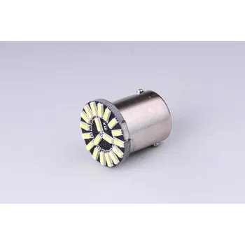 Autožárovka žárovka LED 12V 21W BAU15s čirá 19xLED 4014