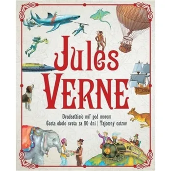 Cizojazyčná kniha Dvadsat’tisíc míl’ pod morom, Cesta okolo sveta za 80 dní, Tajomný ostrov - Jules Verne [SK] (2019, pevná)