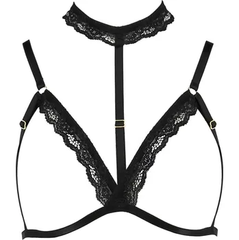 Dámská erotická souprava Passion Shelly Bra Black Velikost L/XL