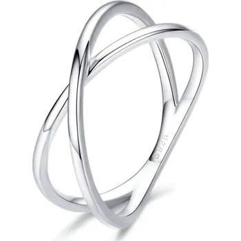 Prsten NUBIS® Stříbrný prsten s překřížením - velikost 52 - NB-5041-52