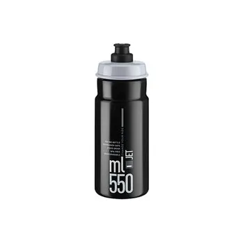 Láhev Elite láhev Jet 0,55l , černá-šedé logo