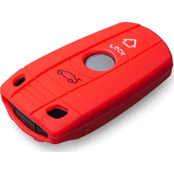Silikonový obal - pouzdro klíče BMW 5 E60 | E61 (2003 - 2010) - červený