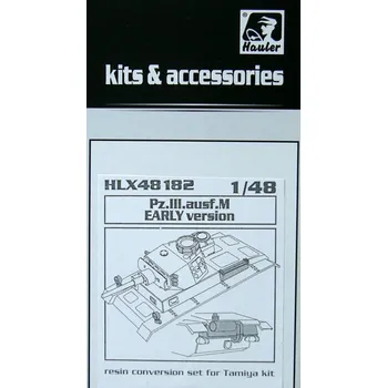 Plastikový model Hauler 1/48 Pz.III.ausf.M EARLY Conversion set