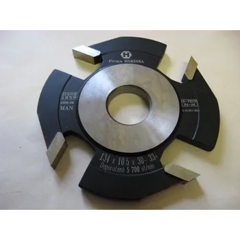 Příslušenství k frézce Fréza č.33+ Středový sráz dvoukřídlého okna /EURO 68/ 134X10,5X30 HOKINKA