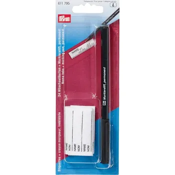 fix černý nevypratelný s etikety