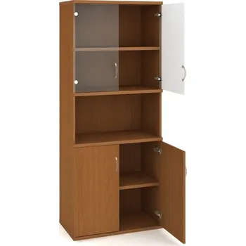 Kancelářský vozík HOBIS skříň policová dvéřová - S 5 80 10, třešeň + doprava zdarma