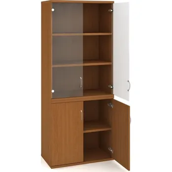 Kancelářský vozík HOBIS skříň policová dvéřová - S 5 80 12, třešeň + doprava zdarma