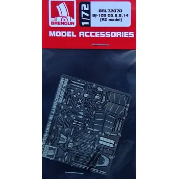 Plastikový model Brengun 1/72 Bf-109 G5,6,8,14 - PE set (AZ MODEL)