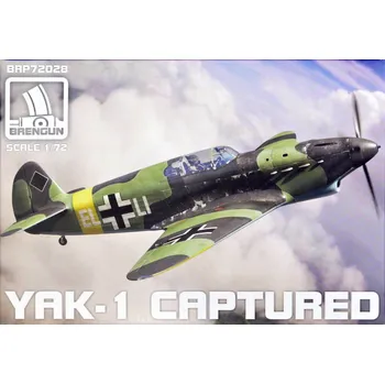 Plastikový model Brengun 1/72 Yakovlev Yak-1 captured (plastic kit)
