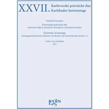 XXVII. Karlovarské právnické dny - Zufalý Vladimír