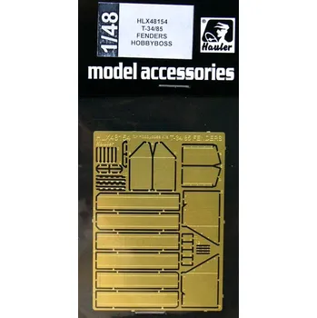 Plastikový model Hauler 1/48 T-34/85 Fenders (HOBBYBOSS)