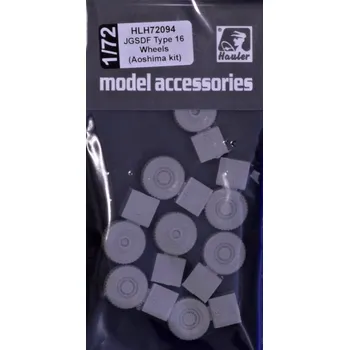 Plastikový model Hauler 1/72 JGSDF Type 16 - wheel set (AOSHIMA)