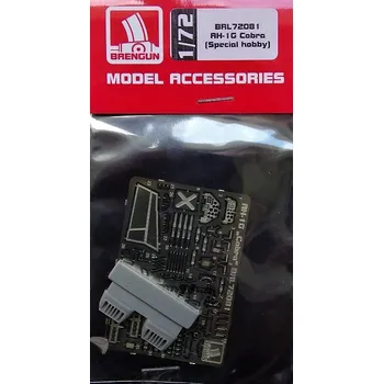 Plastikový model Brengun 1/72 AH-1G Cobra - air intake&PE set (SP.HOBBY)