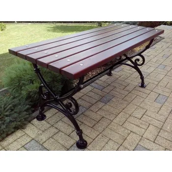 Zahradní stůl Parkový stůl 1900mm, litinová konstrukce, smrková prkna + doprava zdarma