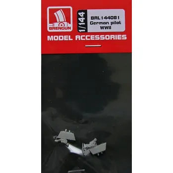Plastikový model Brengun 1/144 German pilot WWII (2 pcs.)