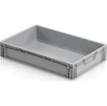 Plastová Euro přepravka 600x400x120 mm, plný úchyt + doprava zdarma