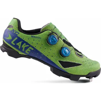 Pánské cyklistické tretry tretry LAKE MX238 XC Carbon zelená/modrá vel.45