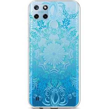 Pouzdro na mobilní telefon Kryt Realme C25Y silikon Blue Mandala (obal neboli pouzdro na Realme C25Y)
