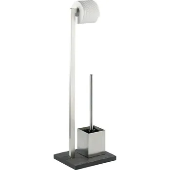 Stojan na toaletní papír a WC štětku SLATE ROCK, 2 v 1, WENKO