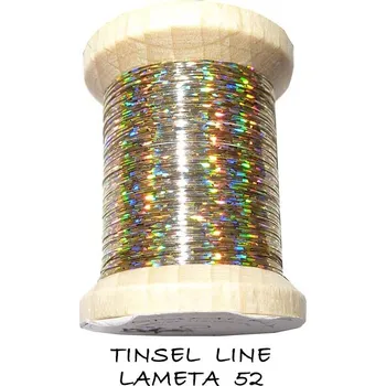 Plochá lametka Tommi-fly Flat Tinsel Holographic Gold