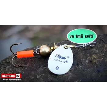 Umělá nástraha Rotační třpytka MEPPS Aglia Fluo 0 - Color: fosfor glow