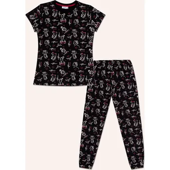 Chlapecké pyžamo Dívčí pyžamo - Winkiki WJG 92620, černá Barva: Černá, Velikost: 134