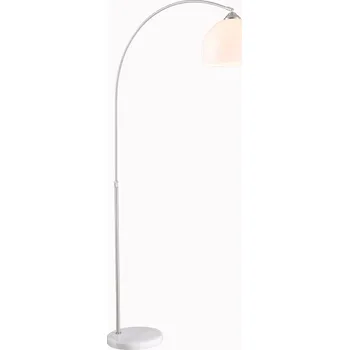 Stojací lampa Globo Newcastle 58227 (nikl + bílá)