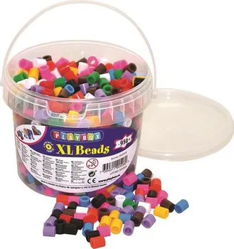 Dětské navlékací korálky Playbox Zažehlovací korálky XL základní barvy 950 ks