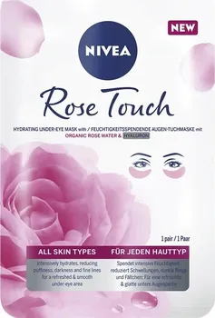 Pleťová maska Nivea Rose Touch hydratační maska pod oči 1 pár