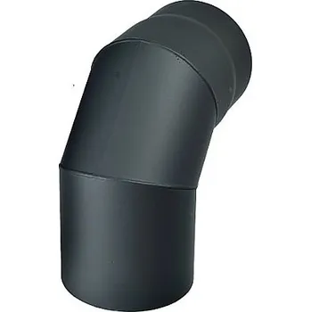Kouřovod Koleno kouřové 145/90°/1,5mm černé koleno kouřovodu kouřovod