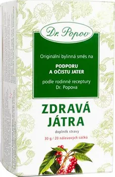 Léčivý čaj Dr. Popov Zdravá játra 20 sáčků/30 g