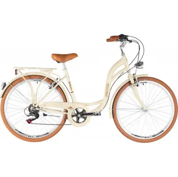 Městské kolo Kenzel Retro kolo Bellissima Royal 6spd 26" 2025 béžovo-hnědé