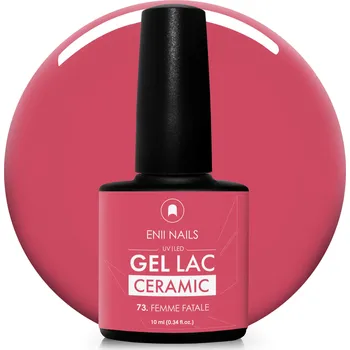 Lak na nehty ENII NAILS Gel lak Ceramic 73 Femme Fatale - gelový lak bez HEMA, 10 ml