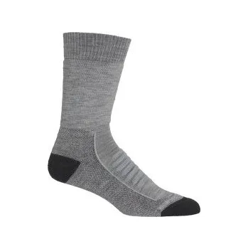 Pánské ponožky Icebreaker Hike+ Heavy Crew Men (105104) BLIZZARD HTHR/SNOW/MONSON šedá S