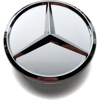 Poklice na kolo Středové krytky kol - pokličky pro MERCEDES 60 stříbrné