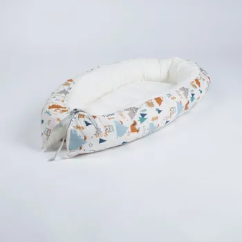 Hnízdečko pro miminko Tulimese Hnízdečko béžové teepee smetanové VARIANTY PROVEDENÍ HNÍZDEČKA: HNÍZDEČKO SAMOSTATNÉ