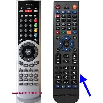 Dálkový ovladač Sencor RC-D3-03 dálkový ovladač náhradní