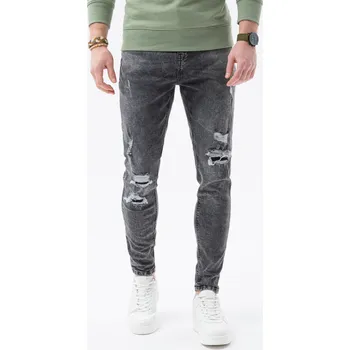 Pánské džíny Pánské kalhoty OMBRE P1078 GREY XL
