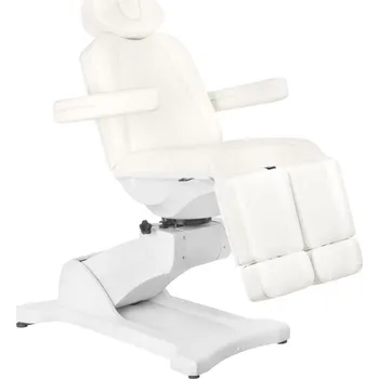 Pedikérské křeslo KOSMETICKÉ ELEKTRICKÉ KŘESLO. AZZURRO 869AS 5MOTOROVÝ OTOČNÝ PEDI. BÍLÝ