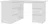 vidaXL Rohový psací stůl 145 x 100 x 76 cm, bílý