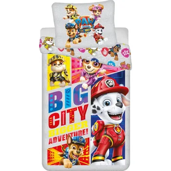 Povlečení Jerry Fabrics Paw Patrol 303 140 x 200, 70 x 90 cm zipový uzávěr