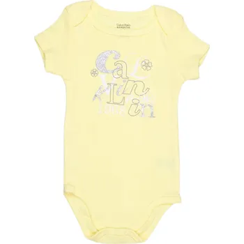 Kojenecká souprava Calvin Klein bodýčko pro holčičku Amelia žluté 6 - 9 m